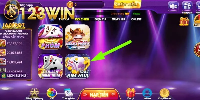 Hướng dẫn truy cập Trác Kim Hoa 123win