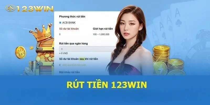 Phương thức rút tiền 123Win qua ngân hàng được sử dụng phổ biến nhất