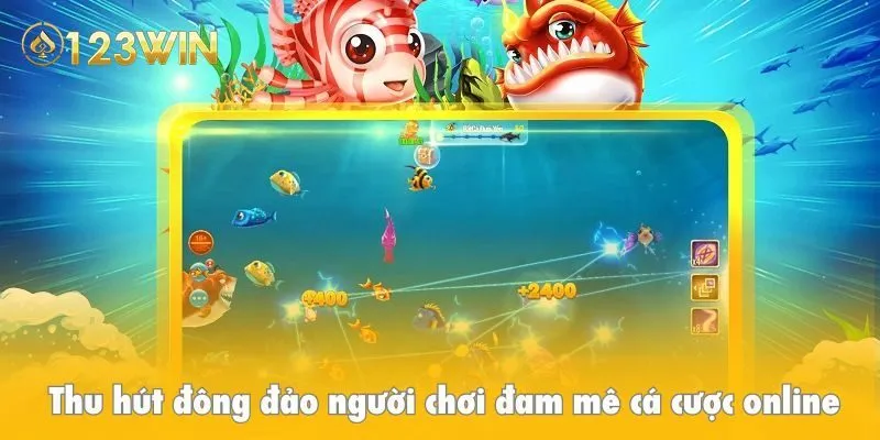 Bắn cá xèng thu hút đông đảo người chơi đam mê cá cược online